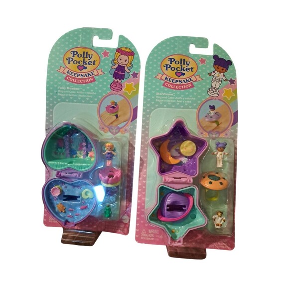 2 Polly Pocket Keepsake Collection Heritage Ring Box Stardream Fairy Meadow 2025 - Picture 3 of 3